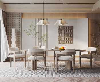 Wabi-sabi Style Dining Room-ID:371526969
