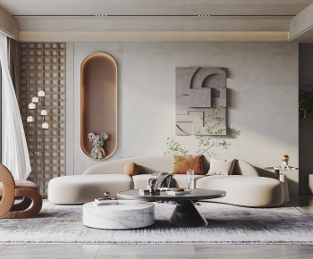 Wabi-sabi Style A Living Room-ID:153156043