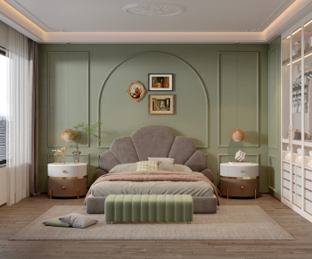 Simple European Style Bedroom-ID:154424913