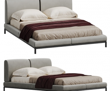 Modern Double Bed-ID:948879796