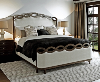 American Style Double Bed-ID:508179905