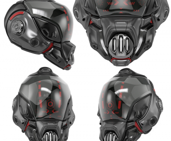 现代科幻头盔-ID:674885996