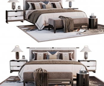 New Chinese Style Double Bed-ID:498095992