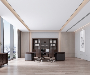 New Chinese Style Manager's Office-ID:181924102