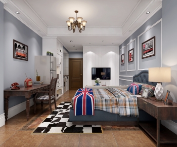 American Style Bedroom-ID:280108939