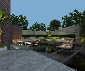 Modern Courtyard/landscape-ID:584891085