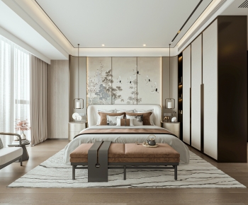 New Chinese Style Bedroom-ID:252336039