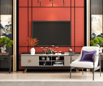 New Chinese Style TV Cabinet-ID:133172991