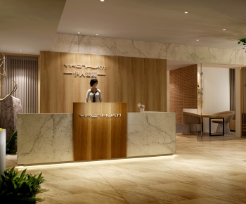 Modern Office Reception Desk-ID:462125061