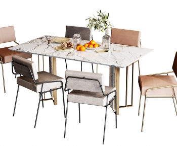 Modern Dining Table And Chairs-ID:514528042