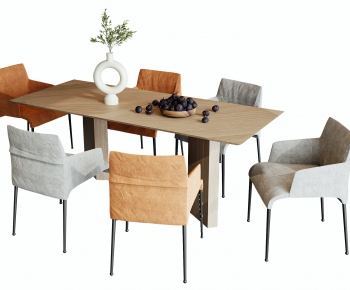 Modern Dining Table And Chairs-ID:715832005