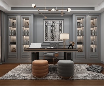 Simple European Style Study Space-ID:397869114