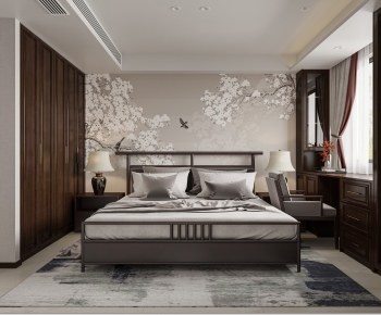 New Chinese Style Bedroom-ID:225004914