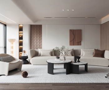 Modern Wabi-sabi Style A Living Room-ID:931239118