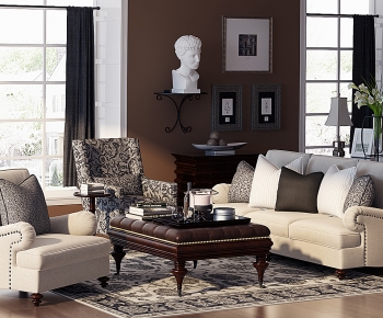 American Style Sofa Combination-ID:613620356