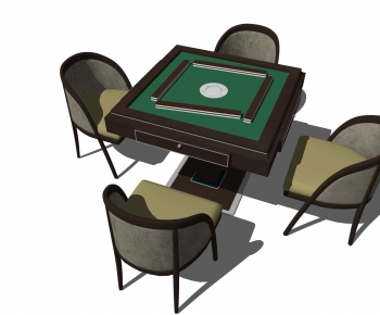 新古典麻将桌椅-ID:148693082