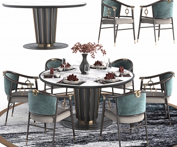 New Chinese Style Dining Table And Chairs-ID:766264923