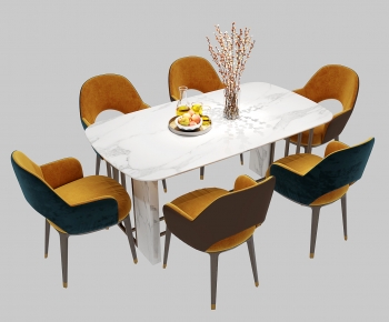 Modern Dining Table And Chairs-ID:803909342