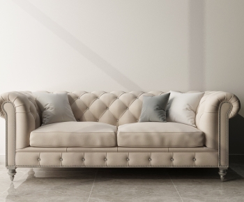 Simple European Style A Sofa For Two-ID:734776022