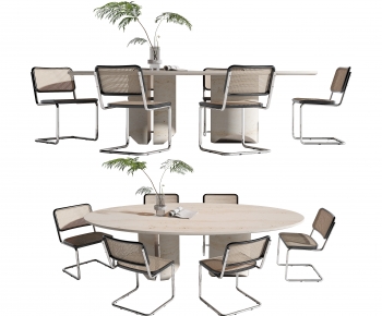 Modern Dining Table And Chairs-ID:991035946