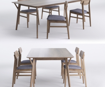 Nordic Style Dining Table And Chairs-ID:212244999