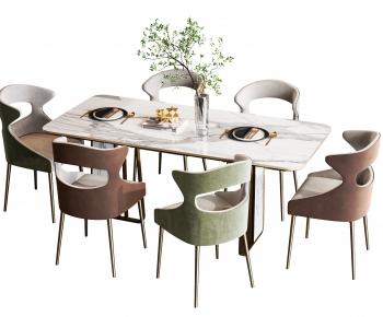 Modern Dining Table And Chairs-ID:491504913