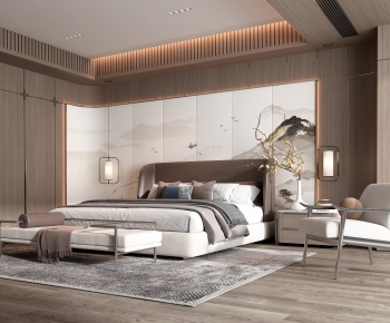 New Chinese Style Bedroom-ID:424858096