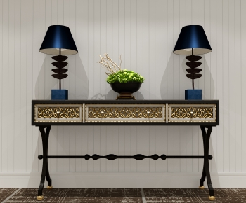 New Chinese Style New Classical Style Console-ID:666659125