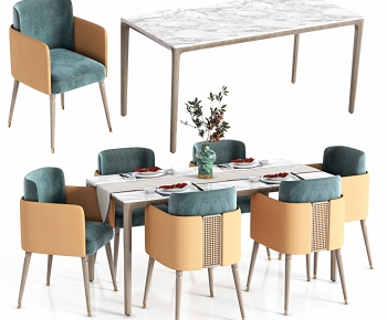 Modern Dining Table And Chairs-ID:976886038