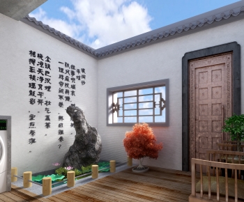 Chinese Style New Chinese Style Courtyard/landscape-ID:857039936