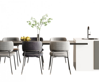 Modern Dining Table And Chairs-ID:623497963