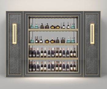 Simple European Style Wine Cabinet-ID:672507053
