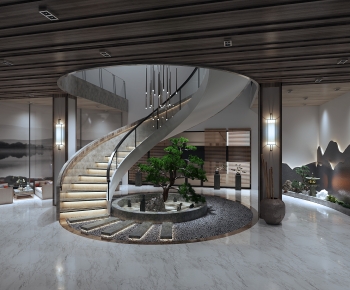 New Chinese Style Rotating Staircase-ID:157938962