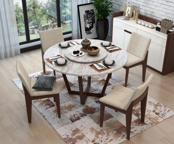 Nordic Style Dining Table And Chairs-ID:640188933