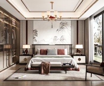 New Chinese Style Bedroom-ID:796925079