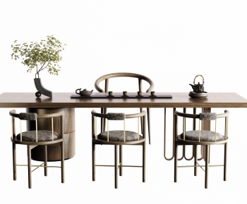New Chinese Style Tea Tables And Chairs-ID:703687919