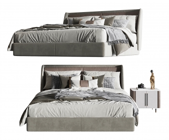 Modern Double Bed-ID:375274905