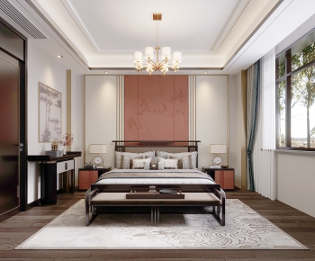 New Chinese Style Bedroom-ID:279951157
