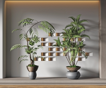 Modern Potted Green Plant-ID:842324021