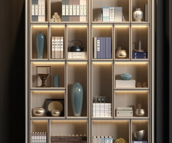 New Chinese Style Bookcase-ID:399789856