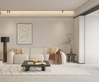 Wabi-sabi Style A Living Room-ID:260513079