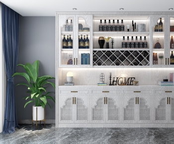 American Style Wine Cabinet-ID:201639892