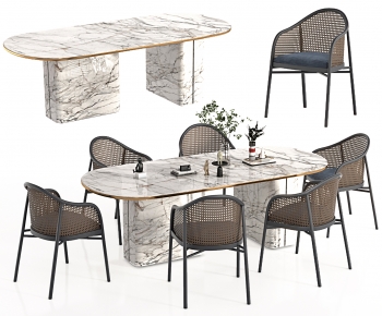 Modern Dining Table And Chairs-ID:556792976