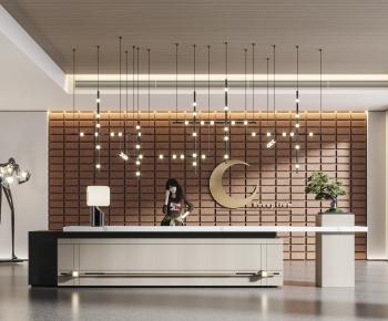 New Chinese Style Office Reception Desk-ID:736451176