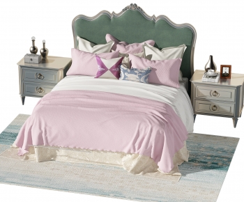 Simple European Style Child's Bed-ID:519702914