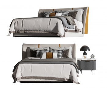 Modern Double Bed-ID:567789196