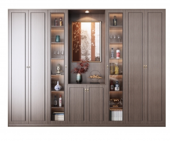 New Chinese Style Wine Cabinet-ID:515589959