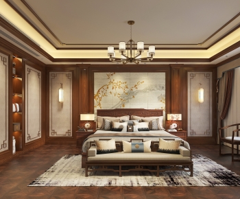 Chinese Style New Chinese Style Bedroom-ID:101942064