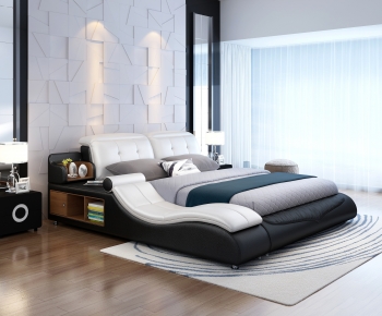 Modern Double Bed-ID:453692914