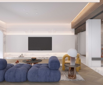 Modern A Living Room-ID:524792916